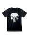 Marvel Punisher Logo T-shirt Μαύρο Βαμβακερό