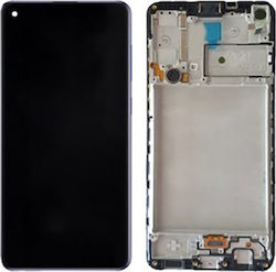 Οθόνη OLED με Πλαίσιο για Samsung A22 (Μαύρο)