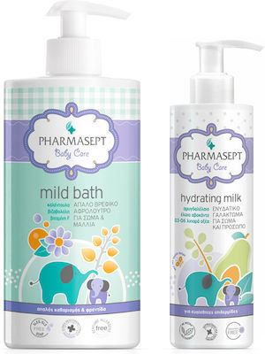 Pharmasept Baby Care Mild Bath 1000ml & Hydrating Milk 250ml 2τμχ 84771