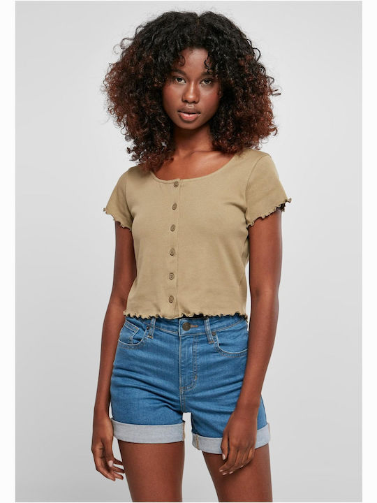 Urban Classics Women's Summer Crop Top Cotton S...