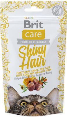 Brit Care Cat Functional Shiny Hair Snack Treats with Salmon for Cat 50gr 017139