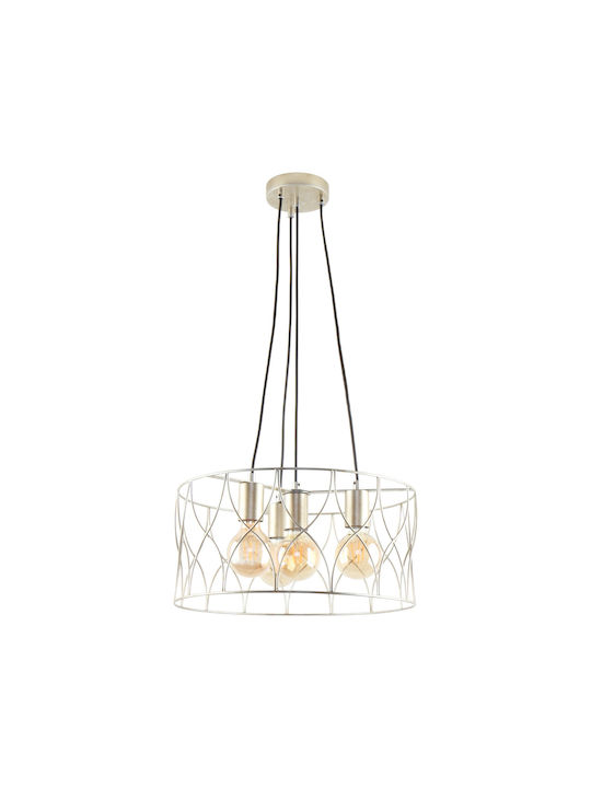 Ravenna Zina Pendant Chandelier for 4 Bulbs E27 Silver