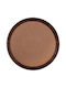 Ready Plastic Round Serving Tray Non-slip with Lid in Brown Color 40.5x40.5cm COR405MD 1pcs
