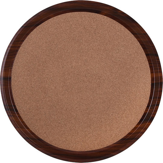 Ready Kunststoff Rund Serviertablett Rutschfest mit Filz in Braun Farbe 40.5x40.5cm COR405MD 1Stück