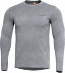 Pentagon Ageron 2.0 Long Shirt Bluse Melange in Gray Farbe