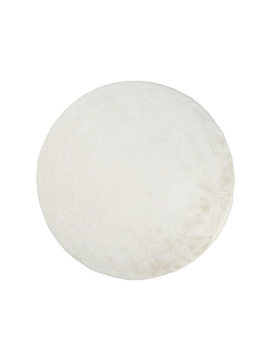 Covor Super Fluffy Ivory rotund 160X160 rotund