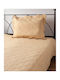 Silk Fashion M110 Σετ Κουβερλί Μονό Βαμβακερό Χρυσό 160x220cm 2τμχ