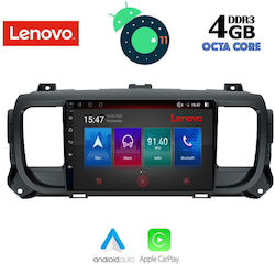 Lenovo Car-Audiosystem für Peugeot Reisender / Experte Toyota Proace Citroen Springend / SpaceTourer 2016 (Bluetooth/USB/AUX/WiFi/GPS/Apple-Carplay) mit Touchscreen 9"