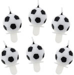 "ΠΟΔΟΣΦΑΙΡΟ ΚΕΡΙΑ ΜΕ ΒΑΣΤΕΣ" γενεθλίων 6/6, «Soccer balls (round)», Ύψος: 3,7 cm , πλάτος: 3,2 cm.