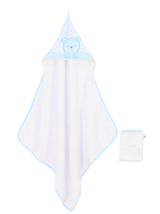 Evita Hooded Bear Light Blue