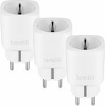 Hombli Smart Plug Smart Single Socket 3pcs White 3τμχ