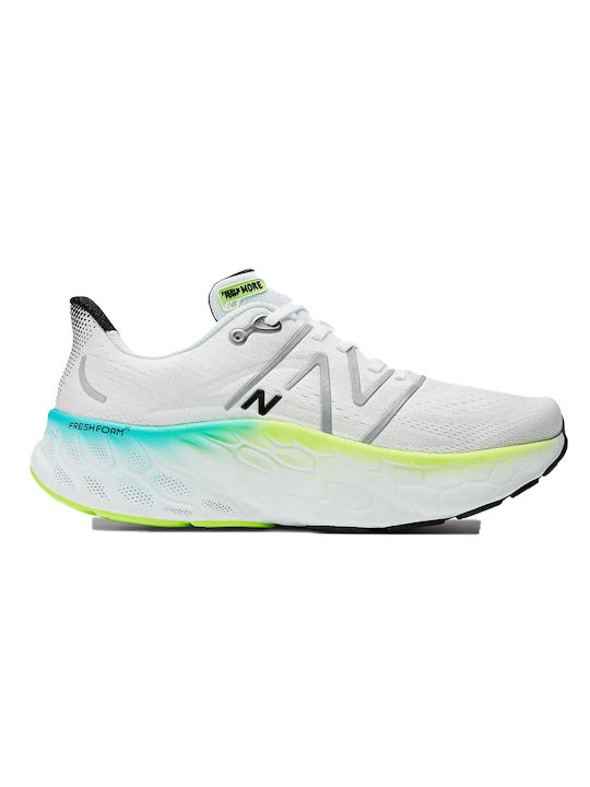 New Balance Fresh Foam X More V4 Ανδρικά Αθλητικά Παπούτσια Running Λευκά