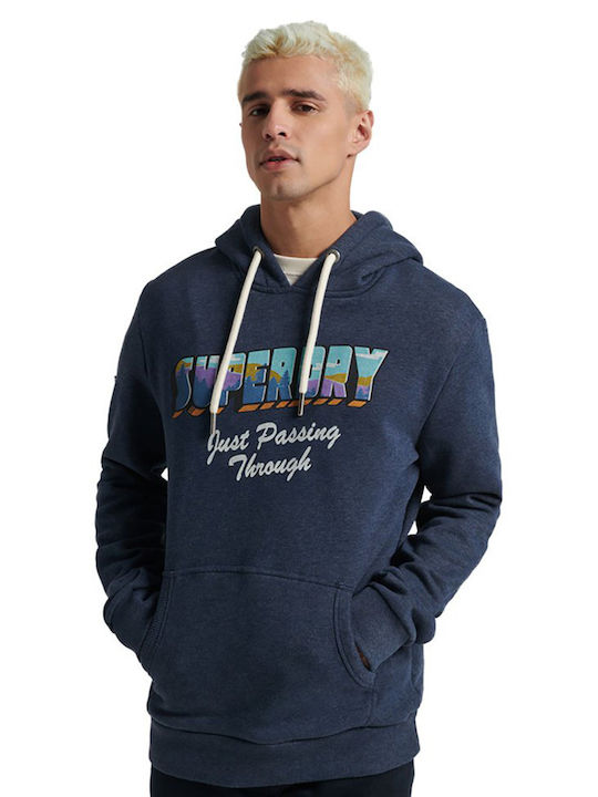 Superdry Travel Men's Sweatshirt with Hood & Po...