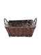 Wooden Decorative Basket 34x28x13cm Iliadis