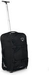 Osprey Farpoint Cabin Travel Suitcase Fabric Black with 2 Wheels Height 54cm