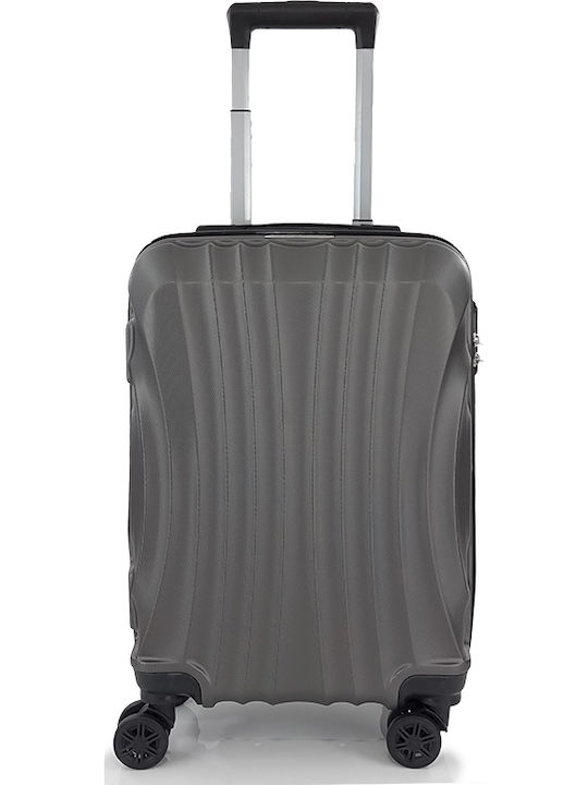 Forecast -20 Cabin Hard Gray Travel Suitcase with 4 Wheels Height 55cm