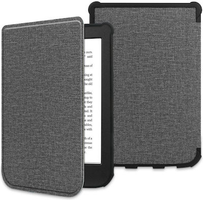 Tech-Protect Smartcase Pocketbook Klappdeckel Synthetisches Leder Light Grey Farbe/Touch Lux 4/5/HD 3