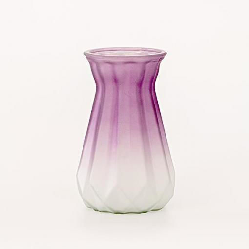 Eurolamp Βάζο Γυάλινο Μωβ Φ9.5xΥ18cm