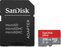 Sandisk Extreme Plus microSDXC 256ГБ U3 V30 A2 UHS-I с адаптер