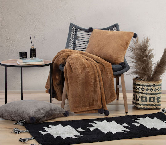 Nef-Nef Homeware Morreto Χαλί Ορθογώνιο Καλοκαιρινό Βαμβακερό Black 70x140cm
