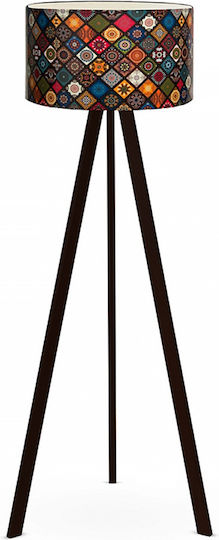 Megapap Rosling Lampa de podea Î140xL38cm. cu Soclu pentru Bec E27 Negru