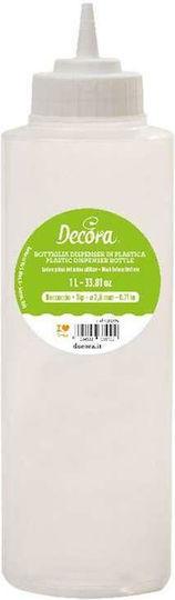 Decora Sticlă transparentă pentru sos cu capacitatea de 1000ml