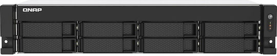 QNap TS-873AEU-RP-4G NAS Rack με 8 θέσεις για HDD/SSD και 2 θύρες Ethernet