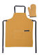 Nef-Nef Homeware Perfetto Ποδιά Κουζίνας με Γάντι Κίτρινη 79x63cm 2τμχ