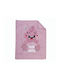 Nef-Nef Homeware Duvet Crib Cotton Monstermania Pink 110x140cm 031327