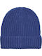 Beanie Γυναικείος Σκούφος με Rib Πλέξη σε Μπλε χρώμα