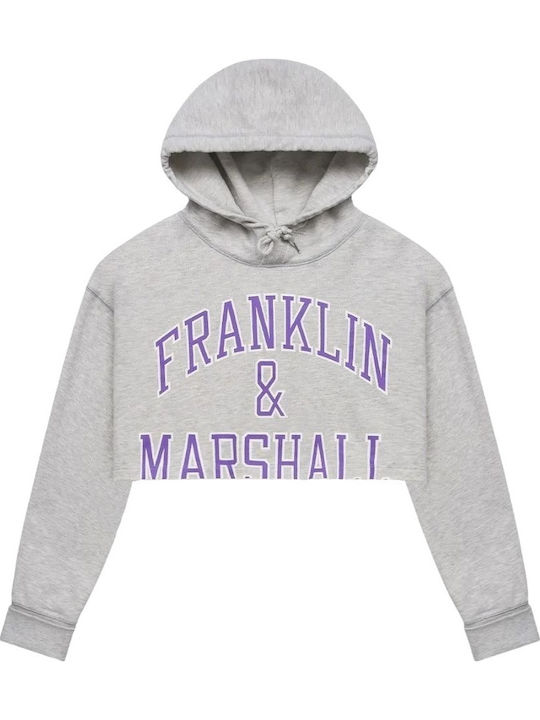 Franklin & Marshall Φούτερ Γκρι με Κουκούλα