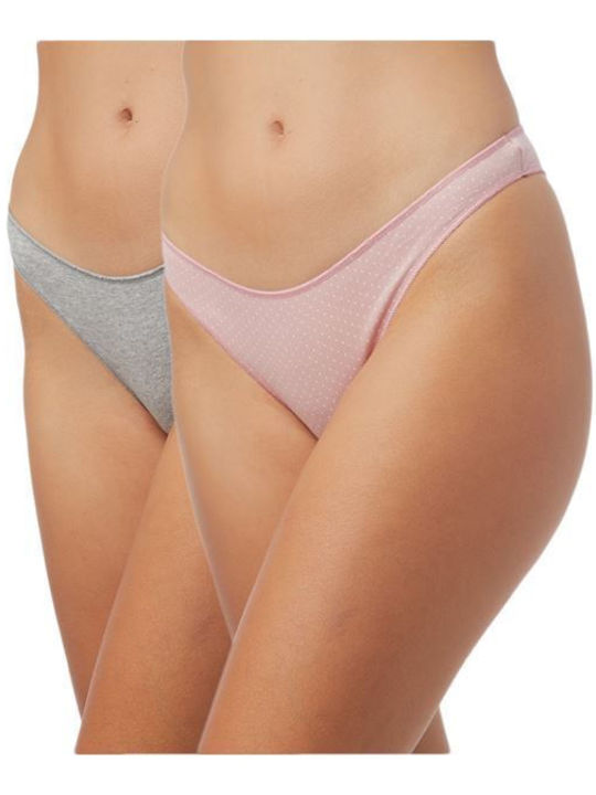 Minerva Invisible Βαμβακερά Femei Slip 2Pack fă...