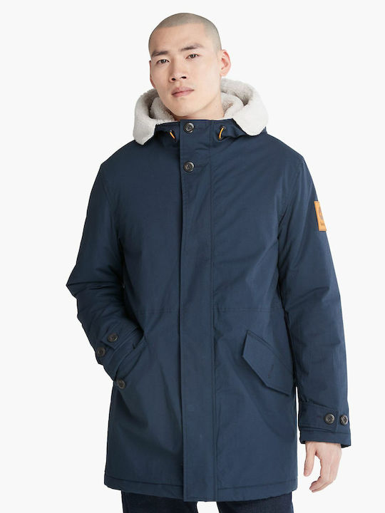Timberland Men's Winter Parka Jacket Navy Blue 1