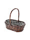 Wooden Decorative Basket 30x20x10cm Iliadis