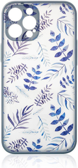 Hurtel Design Back Cover Σιλικόνης Flower Dark Blue (iPhone 12 Pro Max)