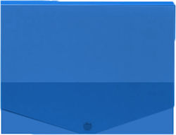 F-Plast Пластмаса Кутия за файлове с копче 33x3x26см. Син 1бр