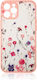 Hurtel Design Umschlag Rückseite Silikon Flower...