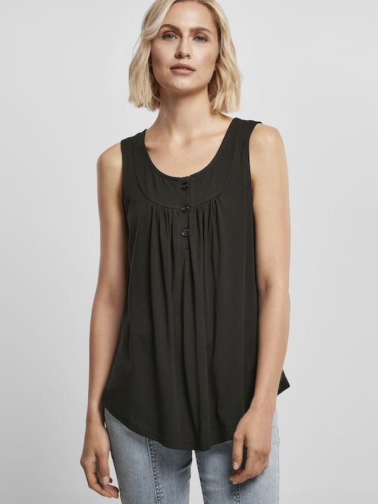 Urban Classics Women's Summer Blouse Cotton Sleeveless Black