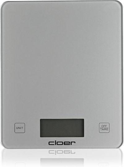 Cloer 6878 Digital Kitchen Scale Up To 10kg Silver