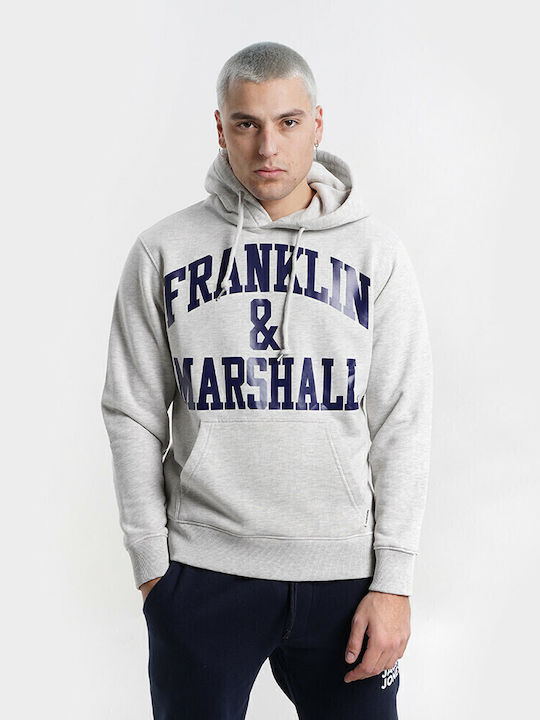 Franklin & Marshall Φούτερ με Κουκούλα Ash Grey