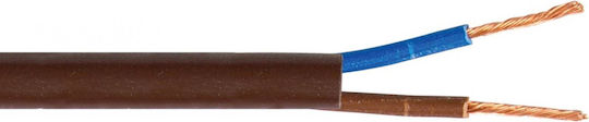 VK Lighting Power Cord with Diameter 2x0.5mm² in Brown Color 2m 1pcs