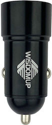 WisdomUp Φορτιστής Αυτοκινήτου με Θύρες 2xUSB-A