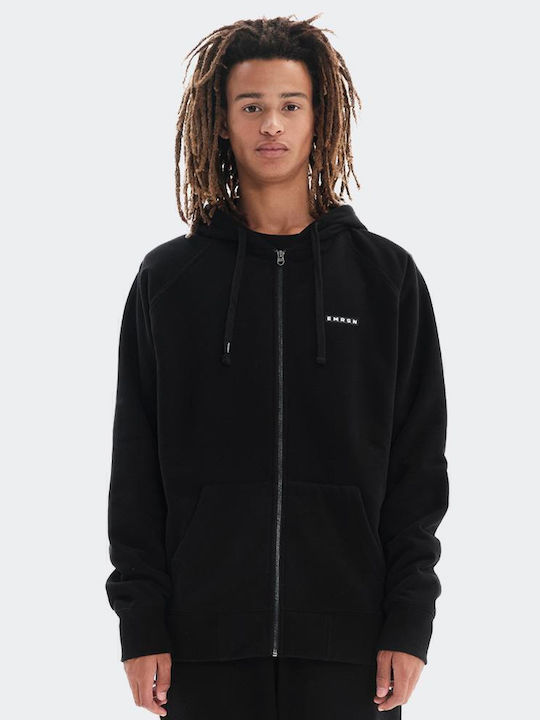 Emerson Cardigan With Hood Ebony 222.EM21.34-Black
