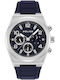 Police Salkantay Men's Watch 45mm Chronograph Battery with Black Rubber Strap