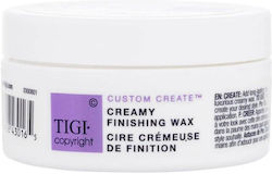 Tigi Custom Create Lumânare Ceară cremoasă de finisare Ceară de păr Fixare foarte puternică 20gr