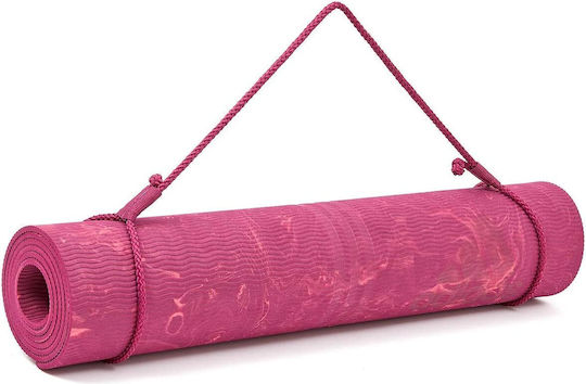 adidas Camo Exercise Mat Power Berry with Carry Strap (176x61x0.5cm)