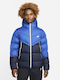 Geci Barbati Puffer Waterproof și cu Protecție Împotriva Vântului Royal Blue