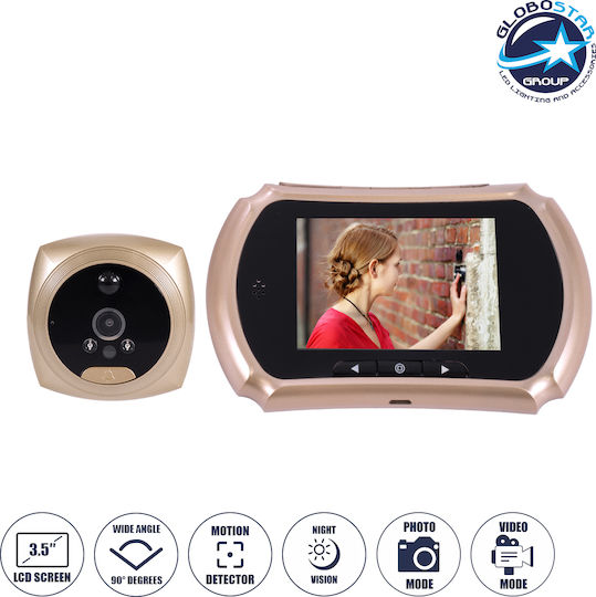 GloboStar Wireless Video Intercom Set Wi-Fi Gold Gold