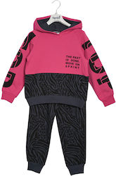 Sprint Kids Sweatpants Set Pink 2pcs
