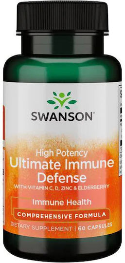 Swanson Potency Ultimate Immune Defense Supplement For The Enhancement Of The Immune System 60 Capsules